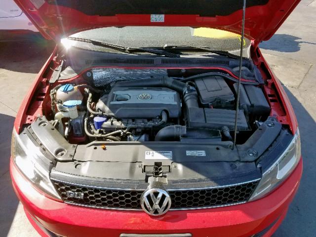 3VW4A7AJ5DM217140 - 2013 VOLKSWAGEN JETTA GLI RED photo 7