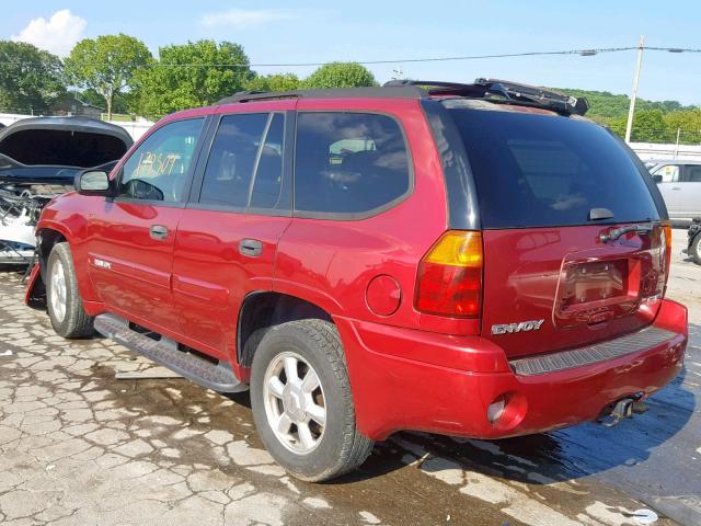 1GKDT13S652298209 - 2005 GMC ENVOY MAROON photo 3