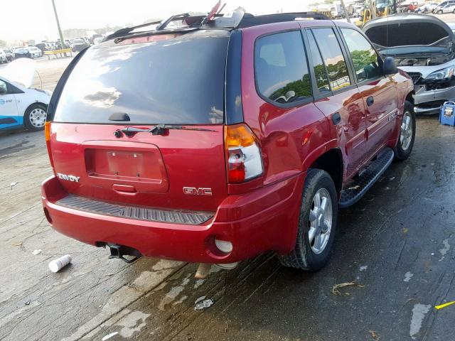 1GKDT13S652298209 - 2005 GMC ENVOY MAROON photo 4