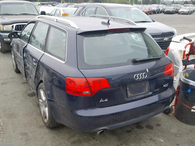 WAUKF98E66A126892 - 2006 AUDI A4 2.0T AV BLUE photo 3