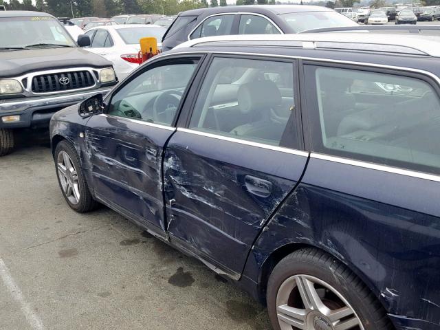 WAUKF98E66A126892 - 2006 AUDI A4 2.0T AV BLUE photo 9