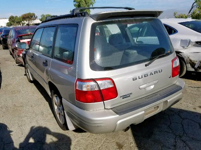 JF1SF65621H724739 - 2001 SUBARU FORESTER S SILVER photo 3