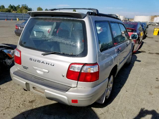 JF1SF65621H724739 - 2001 SUBARU FORESTER S SILVER photo 4