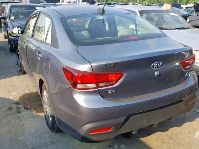 3KPA24AB9KE200553 - 2019 KIA RIO S BLUE photo 3