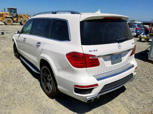 4JGDF7EEXFA468930 - 2015 MERCEDES-BENZ GL 63 AMG WHITE photo 3