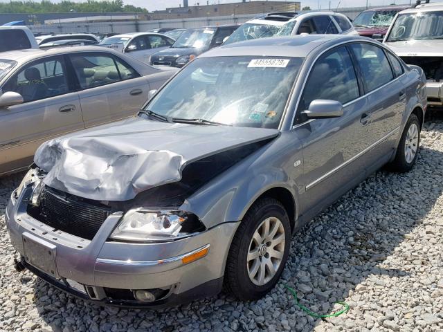 WVWPD63B63P449794 - 2003 VOLKSWAGEN PASSAT GLS GRAY photo 2