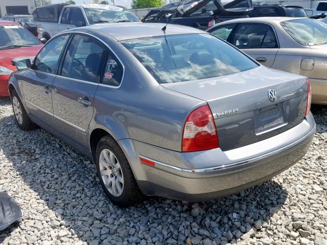 WVWPD63B63P449794 - 2003 VOLKSWAGEN PASSAT GLS GRAY photo 3