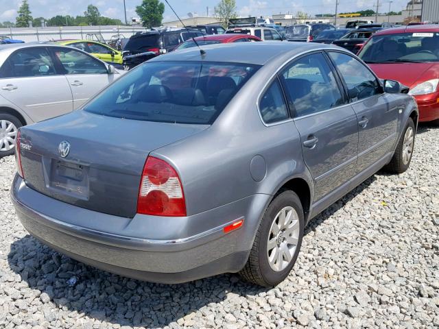 WVWPD63B63P449794 - 2003 VOLKSWAGEN PASSAT GLS GRAY photo 4