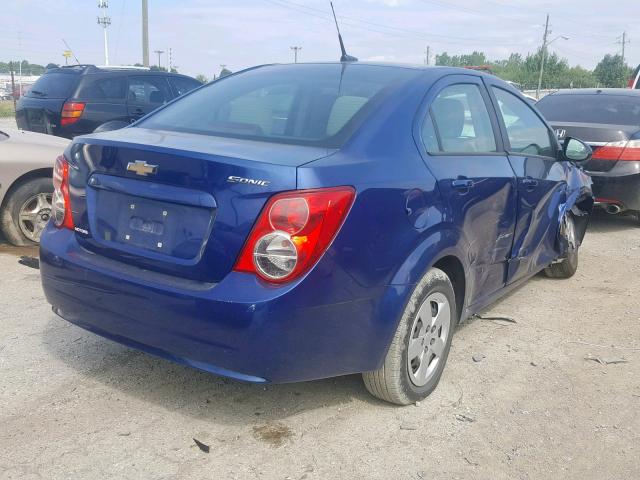1G1JA5SH5E4222947 - 2014 CHEVROLET SONIC LS 蓝色 照片 4
