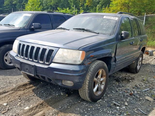 1J4GW58J32C297154 - 2002 JEEP GRAND CHER GRAY photo 2