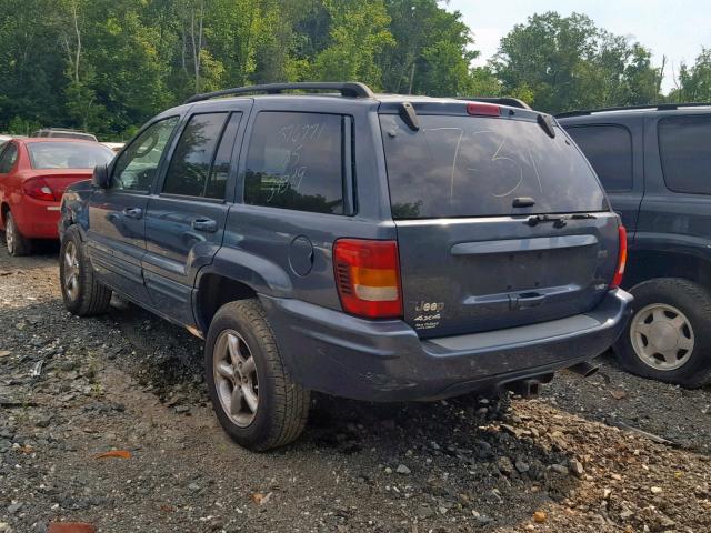 1J4GW58J32C297154 - 2002 JEEP GRAND CHER GRAY photo 3