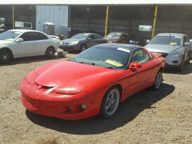 2G2FS22K912114551 - 2001 PONTIAC FIREBIRD RED photo 2