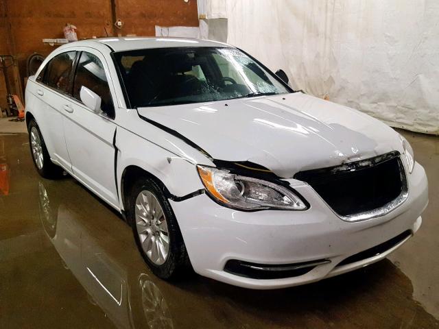 1C3CCBAB8DN561284 - 2013 CHRYSLER 200 LX WHITE photo 1