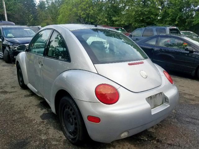 3VWBK31C15M416217 - 2005 VOLKSWAGEN NEW BEETLE SILVER photo 3