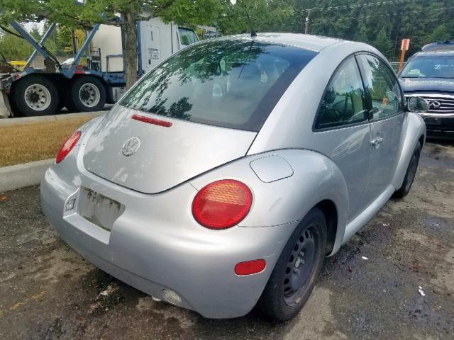3VWBK31C15M416217 - 2005 VOLKSWAGEN NEW BEETLE SILVER photo 4
