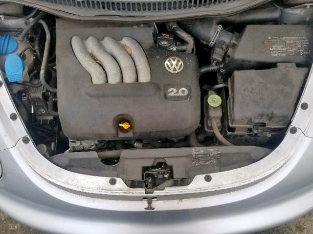 3VWBK31C15M416217 - 2005 VOLKSWAGEN NEW BEETLE SILVER photo 7