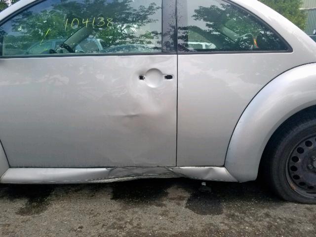 3VWBK31C15M416217 - 2005 VOLKSWAGEN NEW BEETLE SILVER photo 9