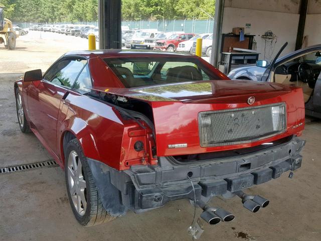 1G6YV34A045600215 - 2004 CADILLAC XLR RED photo 3