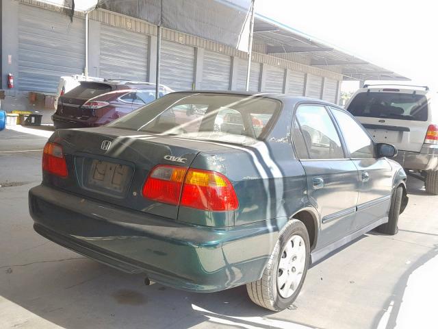 2HGEJ6614XH535474 - 1999 HONDA CIVIC BASE GREEN photo 4