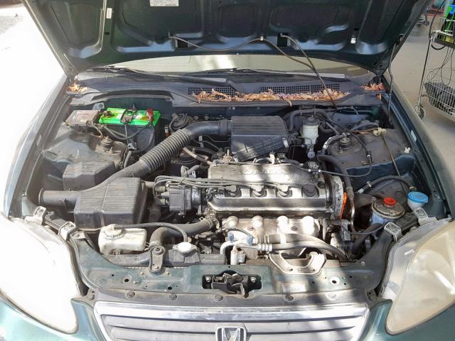 2HGEJ6614XH535474 - 1999 HONDA CIVIC BASE GREEN photo 7