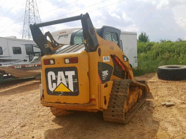 CAT0289CCRTD00936 - 2011 CATERPILLAR SKIDSTEER YELLOW photo 4