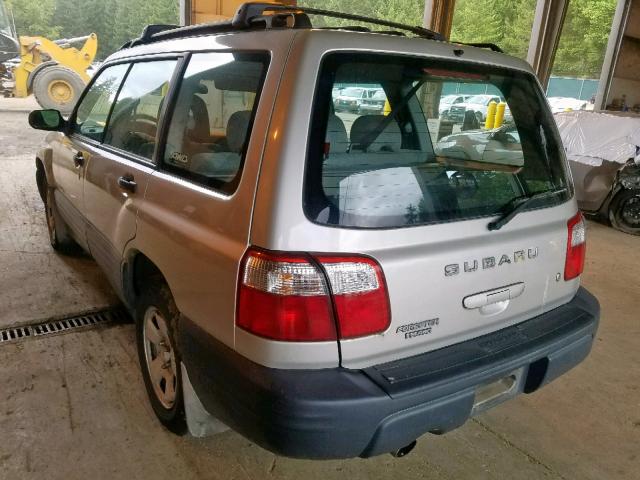 JF1SF63551H730884 - 2001 SUBARU FORESTER L SILVER photo 3