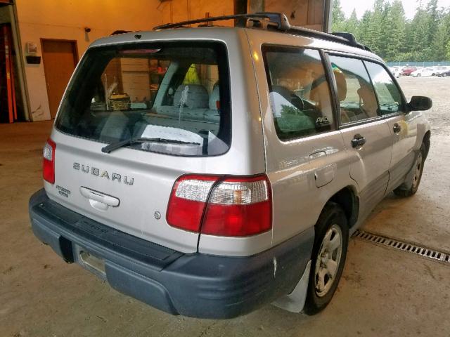 JF1SF63551H730884 - 2001 SUBARU FORESTER L SILVER photo 4