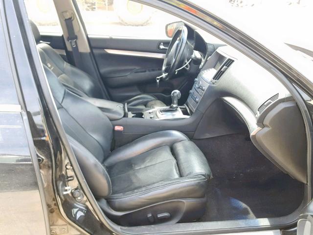 JN1CV6AP2BM509339 - 2011 INFINITI G37 BASE BLACK photo 5