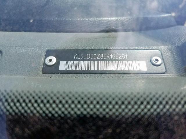 KL5JD56Z85K165291 - 2005 SUZUKI FORENZA S BLUE photo 10