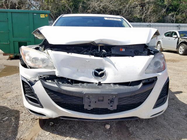 JM1BL1VF9B1492642 - 2011 MAZDA 3 I WHITE photo 9