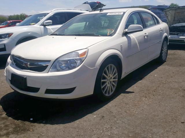 1G8ZS57B18F253742 - 2008 SATURN AURA XE WHITE photo 2