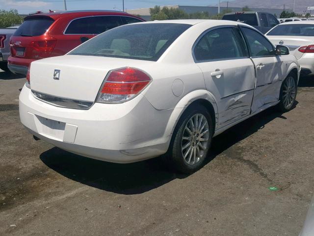 1G8ZS57B18F253742 - 2008 SATURN AURA XE WHITE photo 4