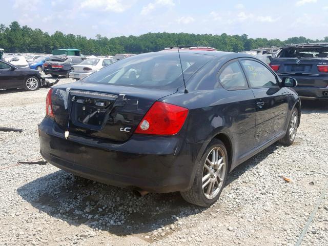 JTKDE177070217126 - 2007 TOYOTA SCION TC შავი ფოტო 4