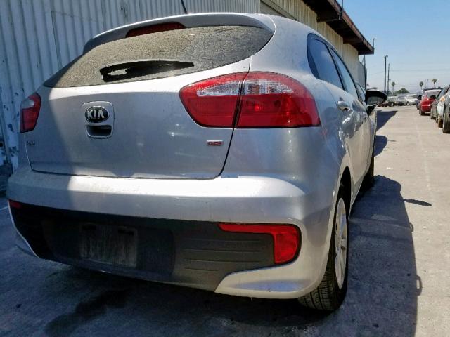 KNADM5A32G6698983 - 2016 KIA RIO LX SILVER photo 4