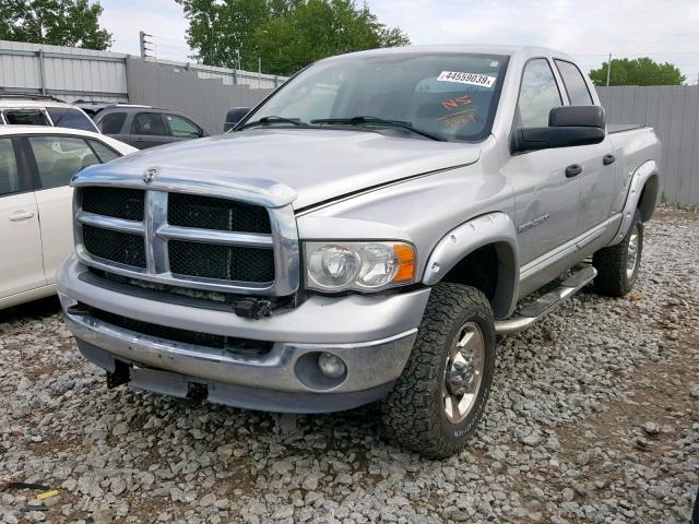 3D7KS28CX5G753024 - 2005 DODGE RAM 2500 S SILVER photo 2