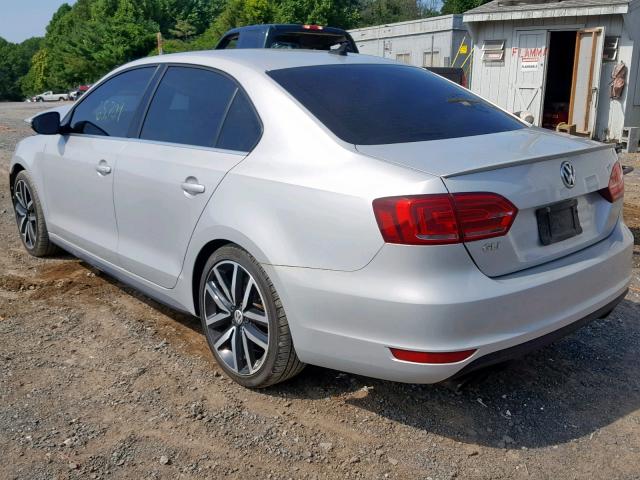 3VW5T7AJ0DM301347 - 2013 VOLKSWAGEN JETTA GLI SILVER photo 3