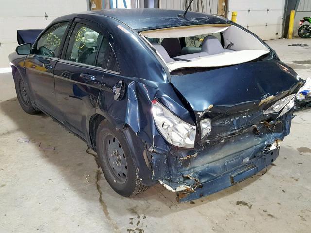 1C3LC46J48N138557 - 2008 CHRYSLER SEBRING LX BLUE photo 3