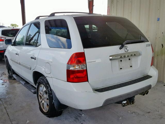 2HNYD18603H508601 - 2003 ACURA MDX TOURIN WHITE photo 3