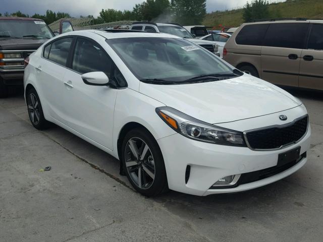 3KPFN4A8XJE180555 - 2018 KIA FORTE EX WHITE photo 1