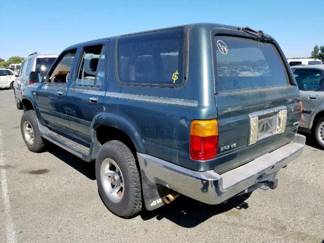 JT3VN39W6L0027194 - 1990 TOYOTA 4RUNNER VN GREEN photo 3