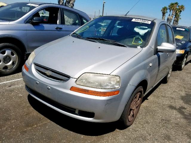 KL1TD666X8B109637 - 2008 CHEVROLET AVEO BASE ვერცხლისფერი ფოტო 2