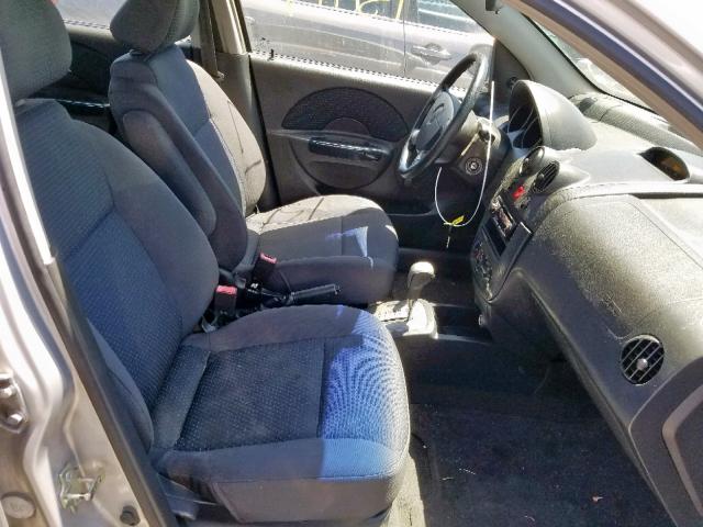 KL1TD666X8B109637 - 2008 CHEVROLET AVEO BASE ვერცხლისფერი ფოტო 5