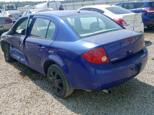 1G1AL55F477290128 - 2007 CHEVROLET COBALT LT BLUE photo 3