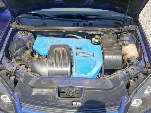 1G1AL55F477290128 - 2007 CHEVROLET COBALT LT BLUE photo 7