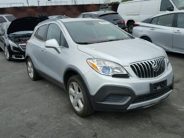 KL4CJASBXFB216346 - 2015 BUICK ENCORE SILVER photo 1