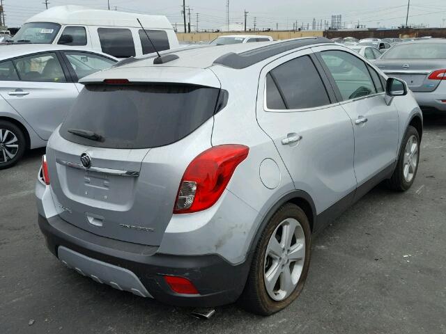 KL4CJASBXFB216346 - 2015 BUICK ENCORE SILVER photo 4