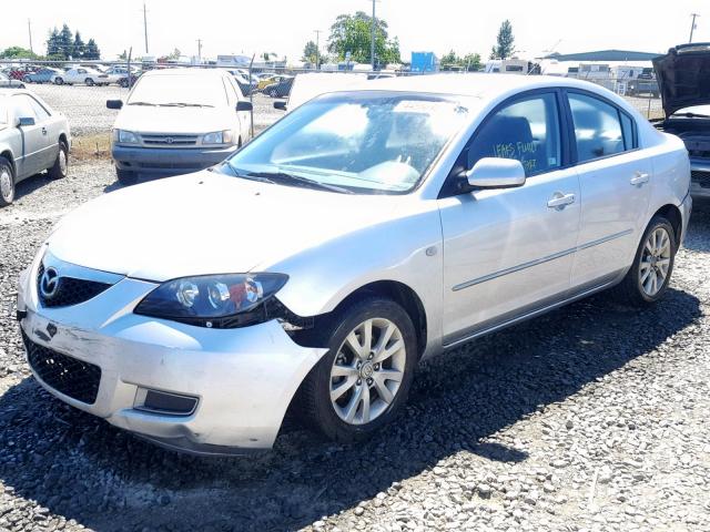 JM1BK12F481853033 - 2008 MAZDA 3 I SILVER photo 2