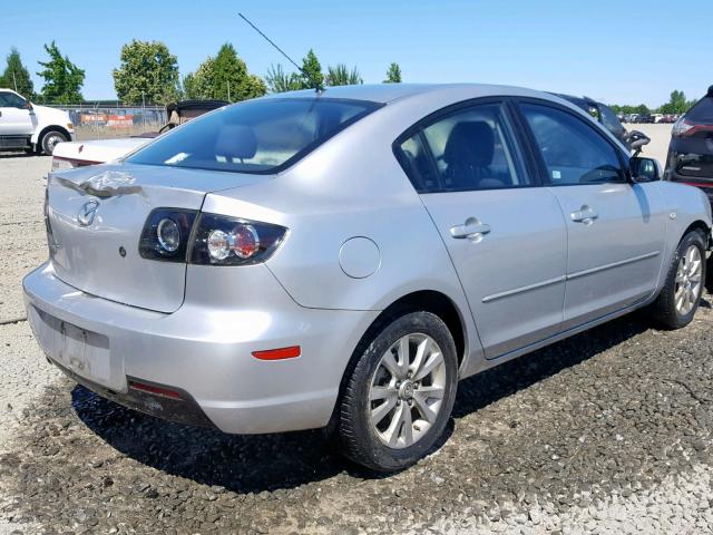 JM1BK12F481853033 - 2008 MAZDA 3 I SILVER photo 4