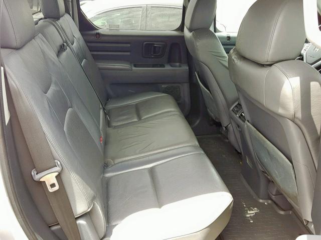 2HJYK16508H538173 - 2008 HONDA RIDGELINE SILVER photo 6