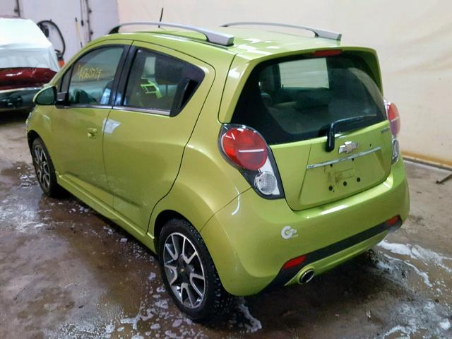 KL8CF6S90DC591437 - 2013 CHEVROLET SPARK 2LT GREEN photo 3